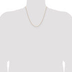 14K 1.1mm D/C Round Cable Chain
