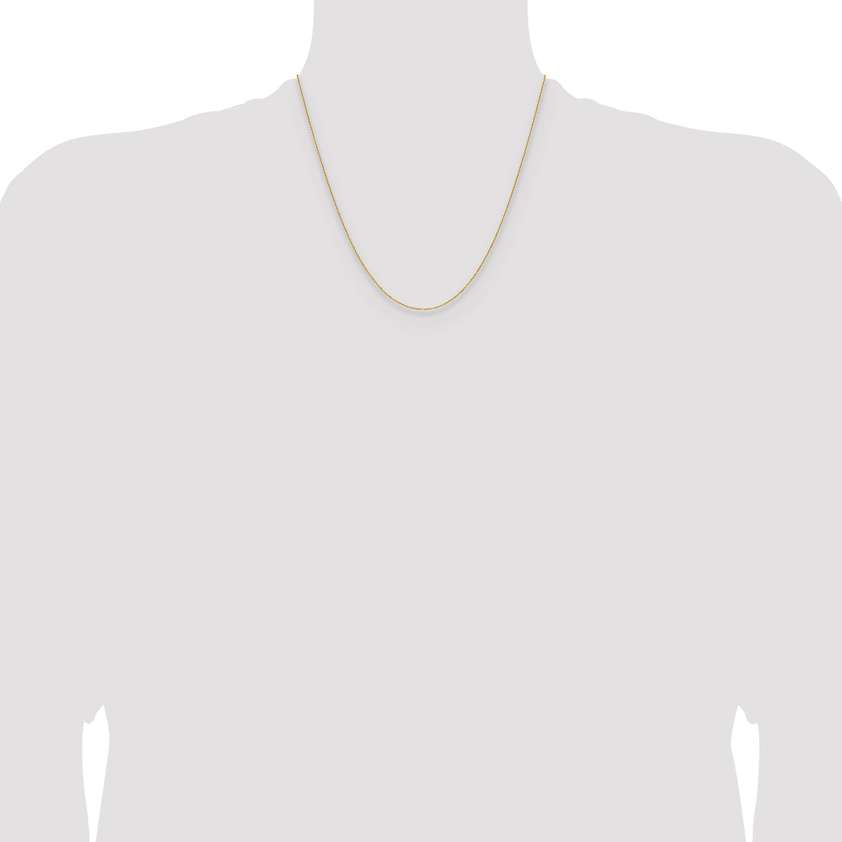 14K 1.1mm D/C Round Cable Chain