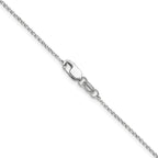 1.1mm 14K White Gold Round Cable Chain - Sophia Jewelers