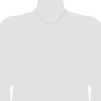 1.1mm 14K White Gold Round Cable Chain - Sophia Jewelers