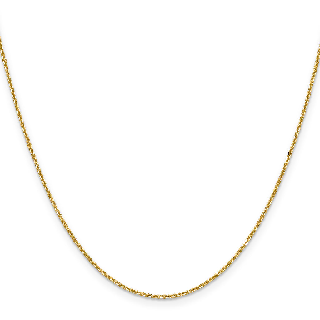 1.25mm 14K Yellow Gold Round Cable Chain - Sophia Jewelers