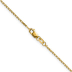 1.25mm 14K Yellow Gold Round Cable Chain - Sophia Jewelers