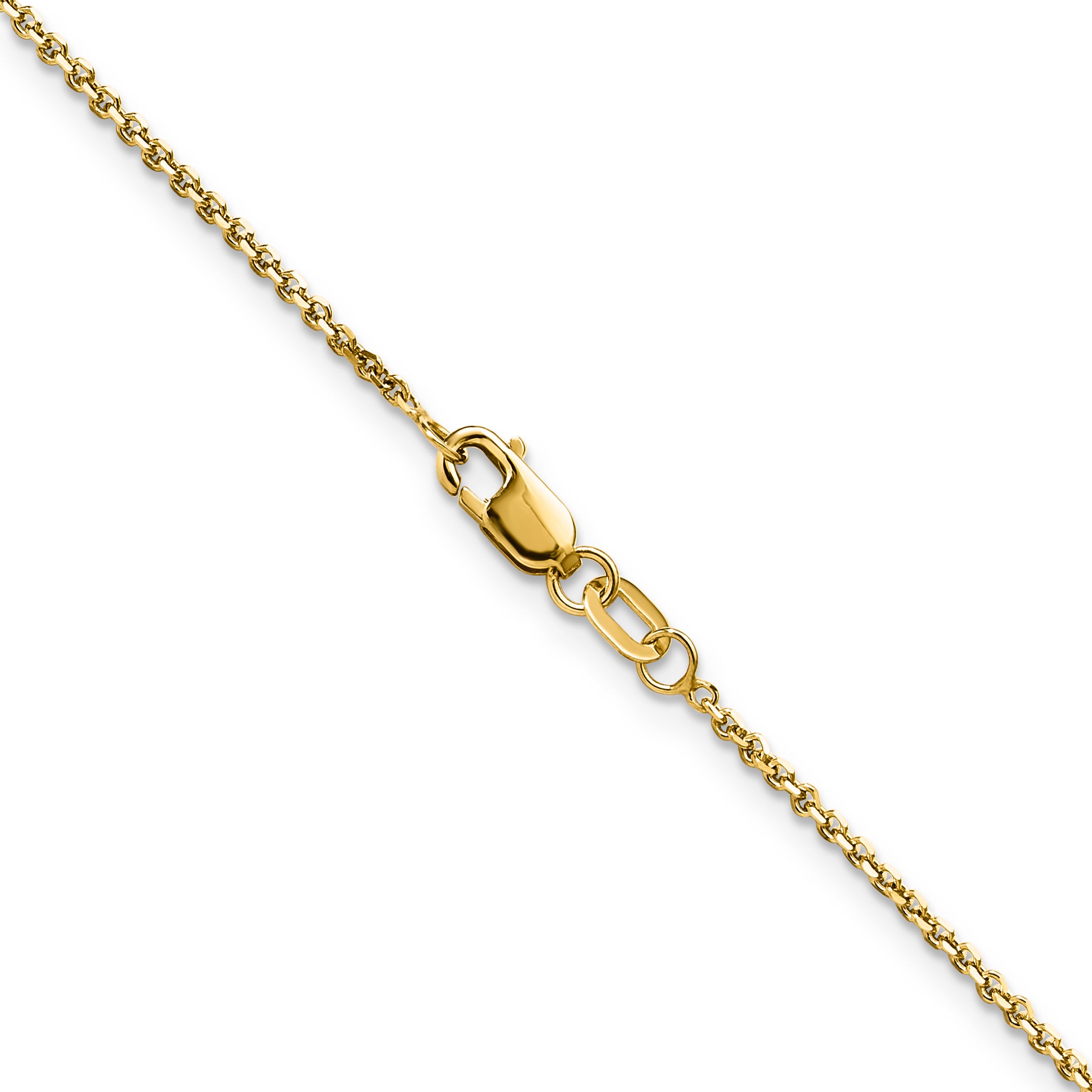 1.25mm 14K Yellow Gold Round Cable Chain - Sophia Jewelers