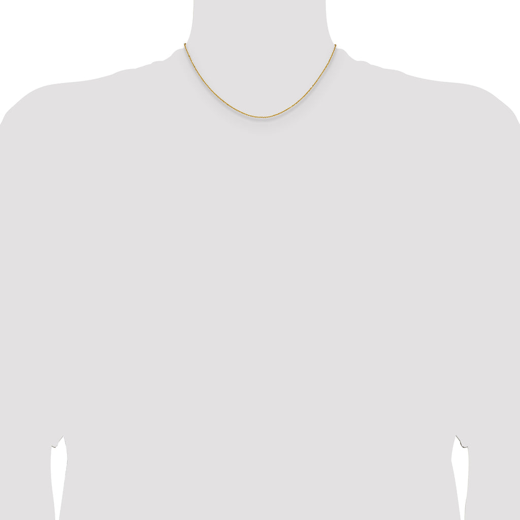1.25mm 14K Yellow Gold Round Cable Chain - Sophia Jewelers