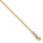 1.25mm 14K Yellow Gold Round Cable Chain - Sophia Jewelers