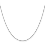 1.25mm 14K White Gold Round Cable Chain - Sophia Jewelers