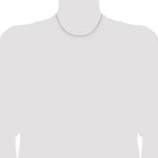 1.25mm 14K White Gold Round Cable Chain - Sophia Jewelers