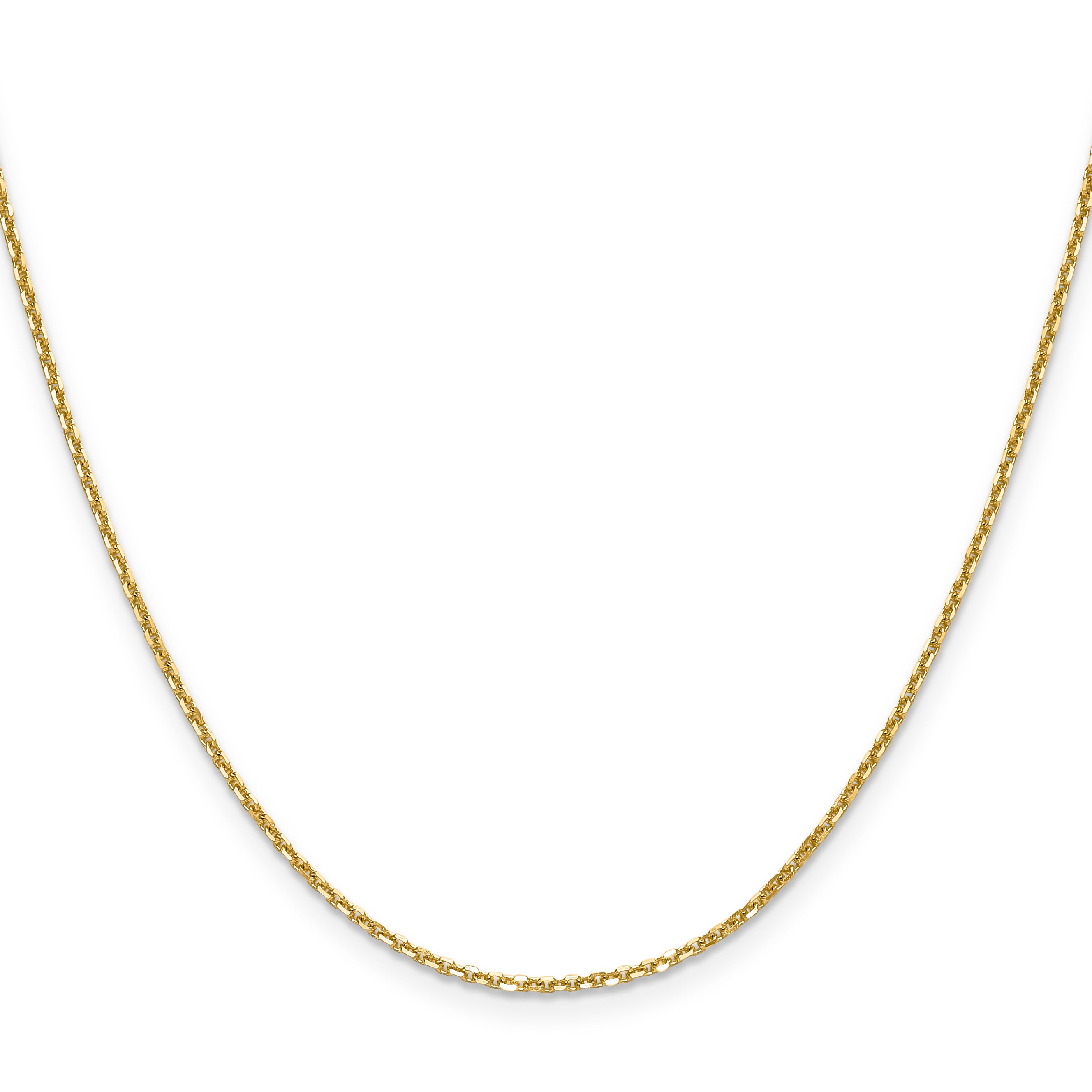 1.45mm 14K Yellow Gold Round Cable Chain - Sophia Jewelers