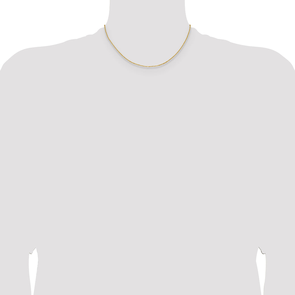 1.45mm 14K Yellow Gold Round Cable Chain - Sophia Jewelers