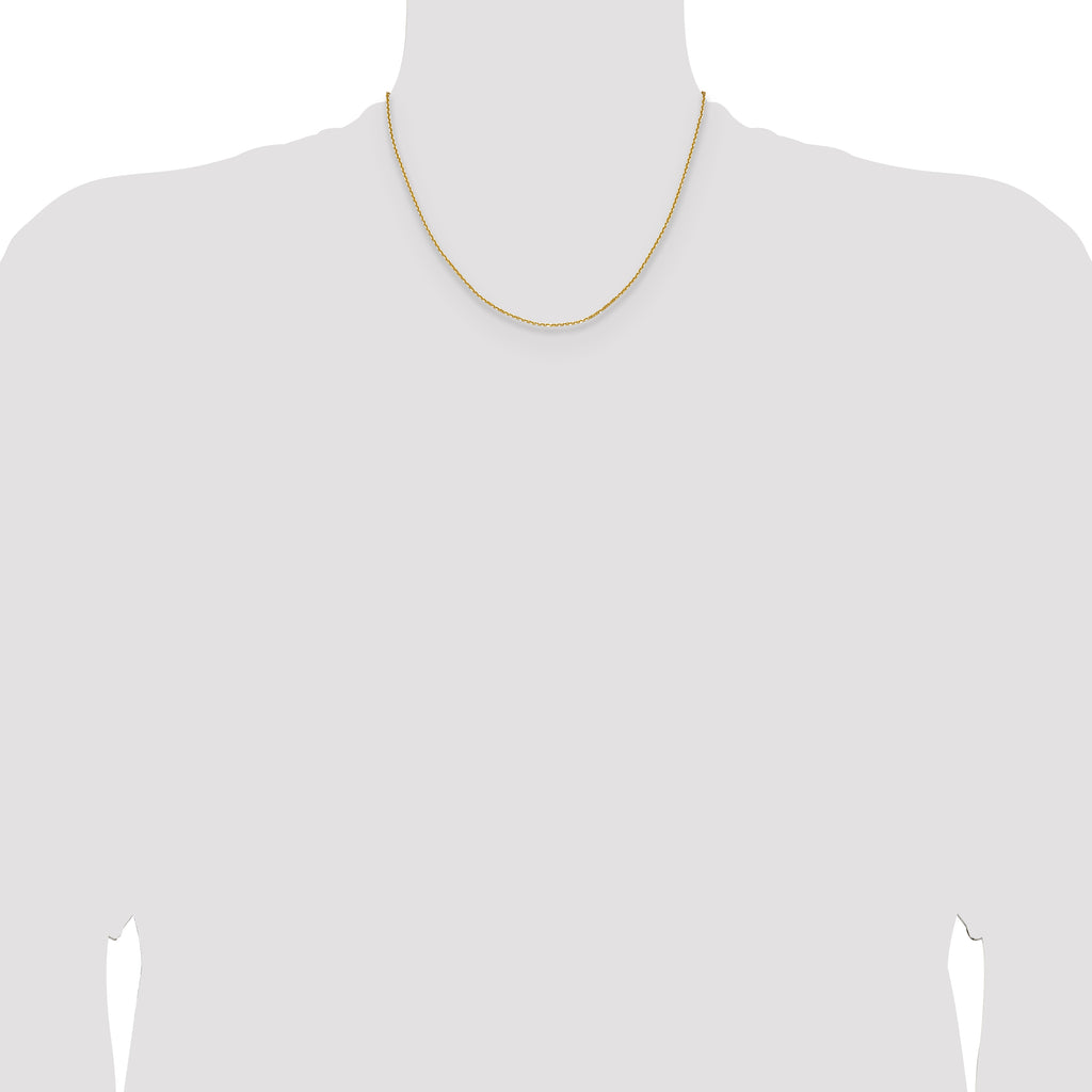14K 1.45mm D/C Round Cable Chain