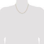 14K 1.45mm D/C Round Cable Chain
