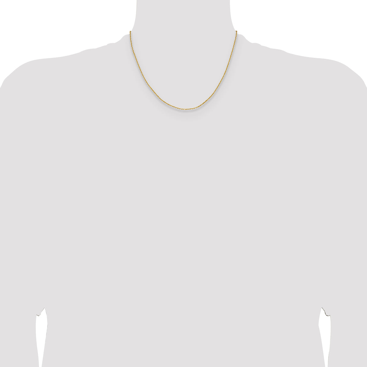 14K 1.45mm D/C Round Cable Chain