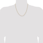 14K 1.45mm D/C Round Cable Chain
