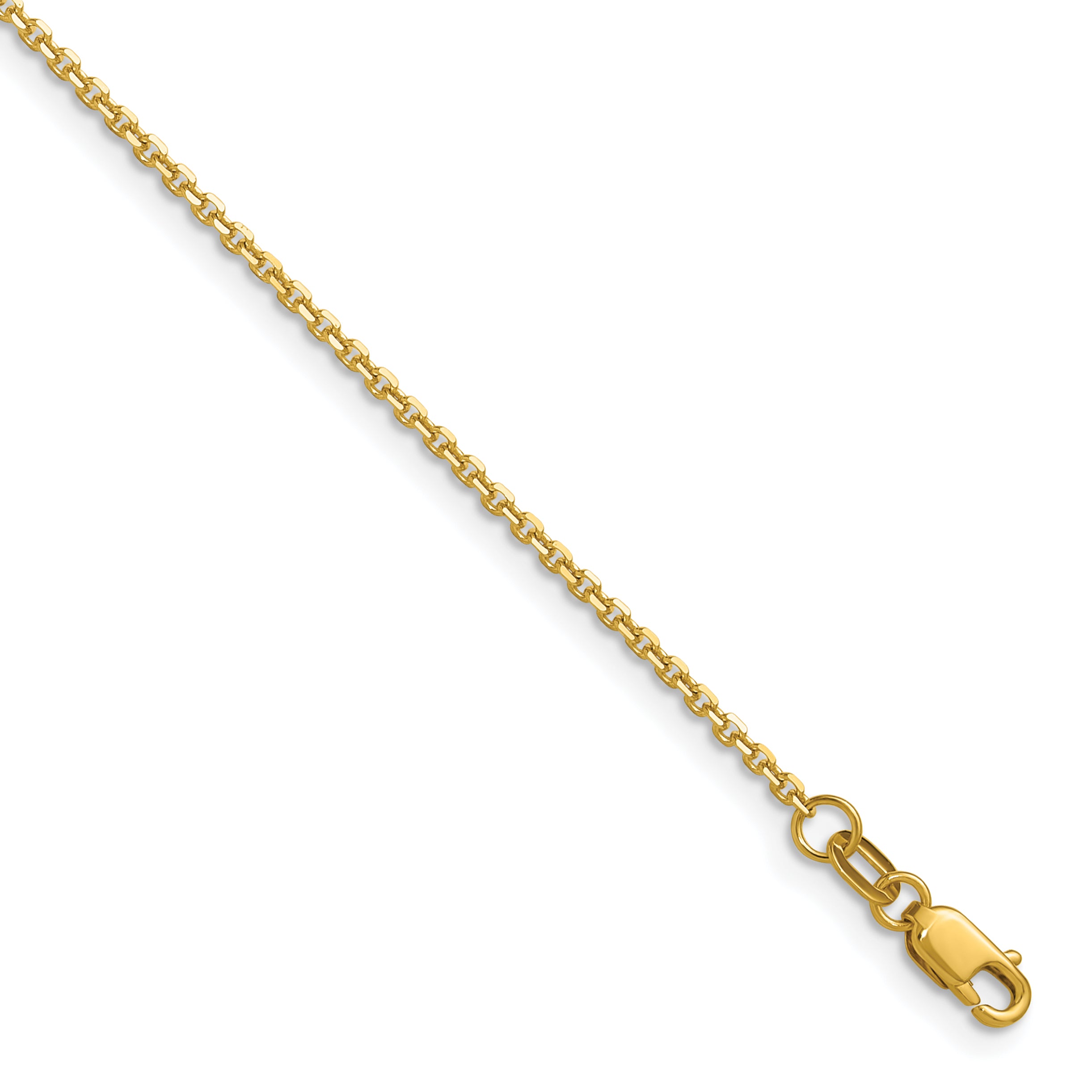 1.45mm 14K Yellow Gold Round Cable Chain - Sophia Jewelers