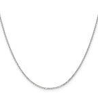 1.45mm 14K White Gold Round Cable Chain - Sophia Jewelers