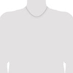 1.45mm 14K White Gold Round Cable Chain - Sophia Jewelers