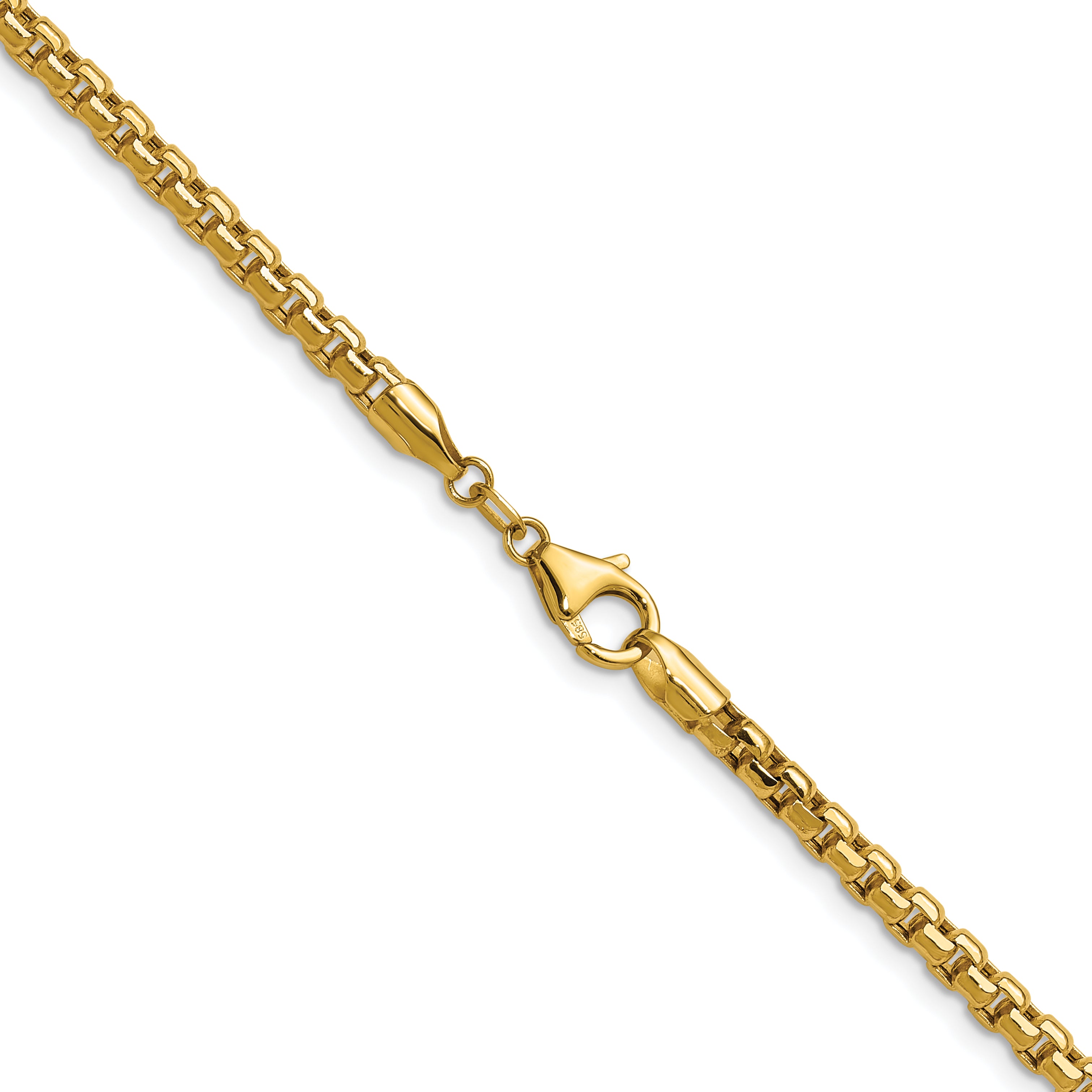 3.7mm 14K Yellow Gold Box Chain - Sophia Jewelers
