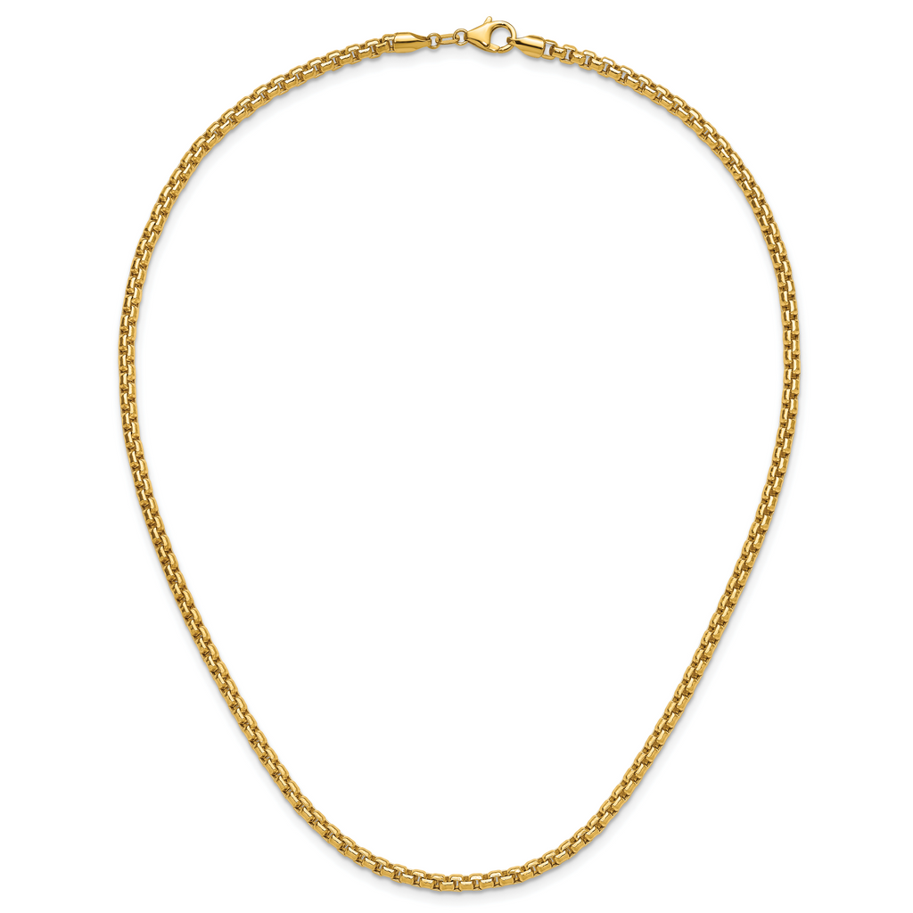 3.7mm 14K Yellow Gold Box Chain - Sophia Jewelers