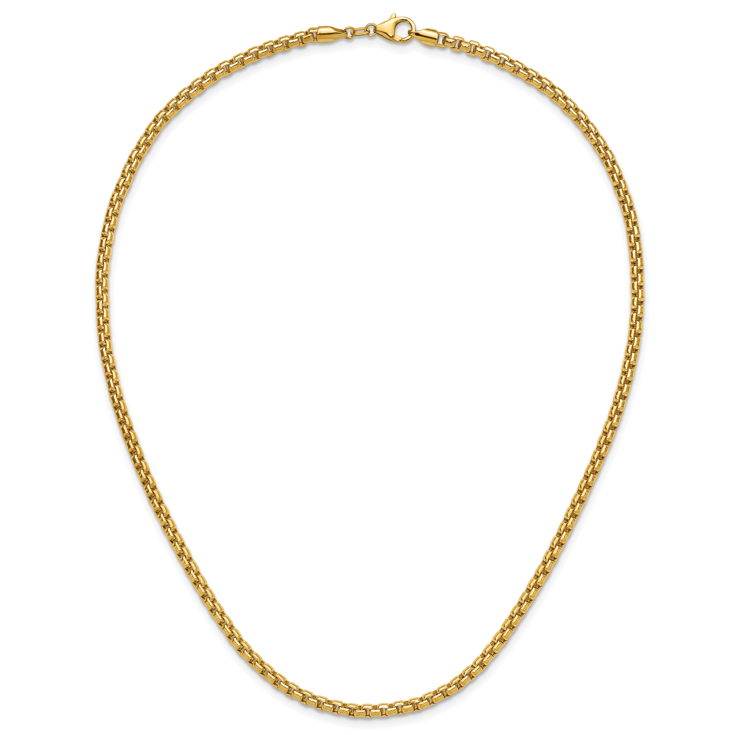 3.7mm 14K Yellow Gold Box Chain - Sophia Jewelers