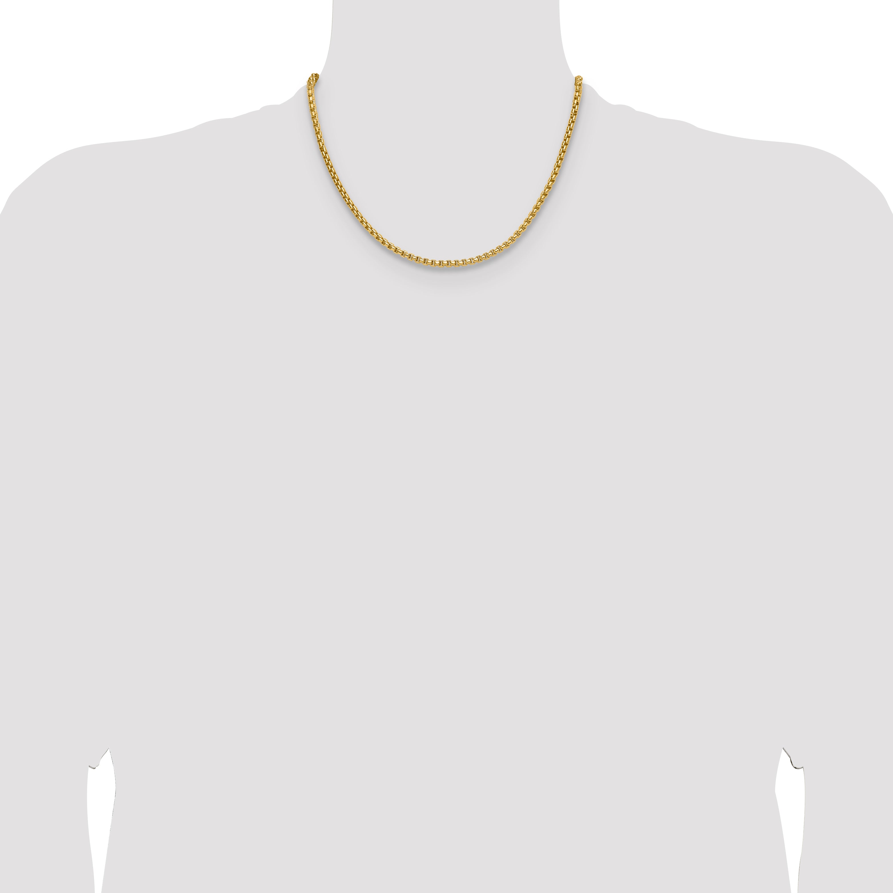 3.7mm 14K Yellow Gold Box Chain - Sophia Jewelers