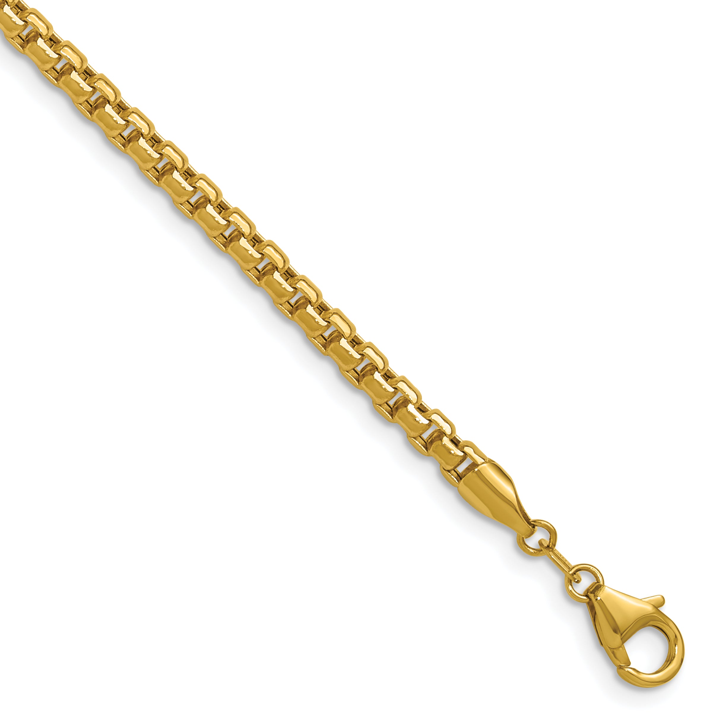 3.7mm 14K Yellow Gold Box Chain - Sophia Jewelers Main image