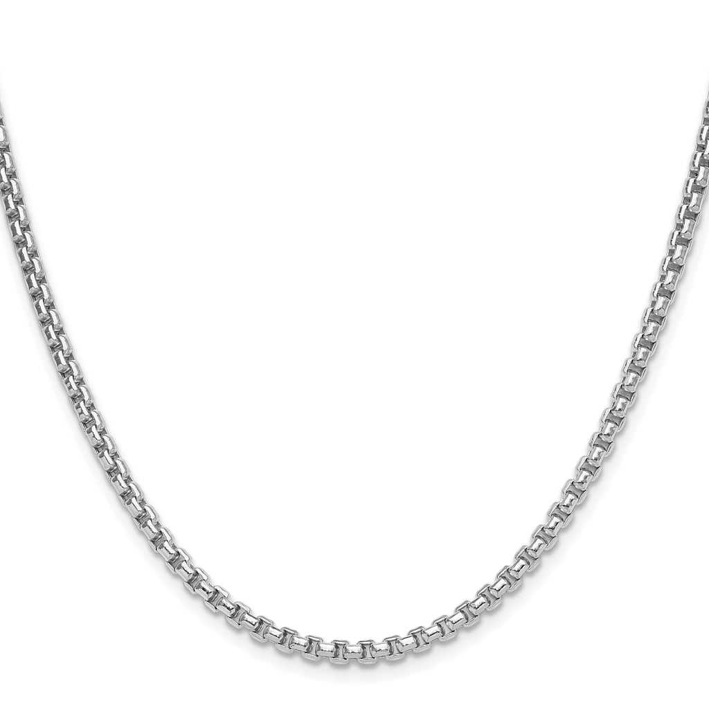 2.2mm 14K White Gold Beveled D/C Paperclip Chain - Sophia Jewelers