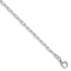 14k WG 2.2mm Solid Beveled D/C Paperclip Chain