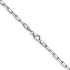 3.0mm 14K White Gold Beveled D/C Paperclip Chain - Sophia Jewelers