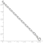 14k WG 3.0mm Solid Beveled D/C Paperclip Chain