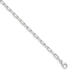 14k WG 3.0mm Solid Beveled D/C Paperclip Chain