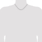 14k WG 3.5mm Solid Beveled D/C Paperclip Chain