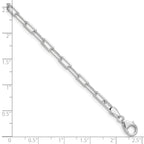 14k WG 3.5mm Solid Beveled D/C Paperclip Chain