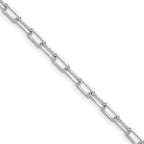 3.5mm 14K White Gold Beveled D/C Paperclip Chain - Sophia Jewelers