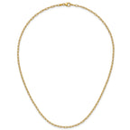 2.2mm 14K Yellow Gold Solid Beveled Paperclip Chain - Sophia Jewelers
