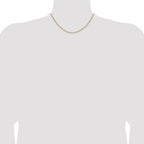 2.2mm 14K Yellow Gold Solid Beveled Paperclip Chain - Sophia Jewelers
