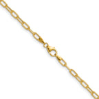 3.0mm 14K Yellow Gold Solid Beveled Paperclip Chain - Sophia Jewelers