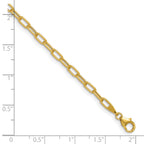 3.0mm 14K Yellow Gold Solid Beveled Paperclip Chain - Sophia Jewelers