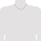 3.0mm 14K Yellow Gold Solid Beveled Paperclip Chain - Sophia Jewelers