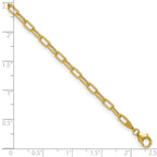 14k 3.0mm Semi-Solid Paperclip Chain