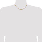 14k 3.7mm Semi-Solid Paperclip Chain