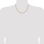 14k 3.7mm Semi-Solid Paperclip Chain