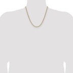 14k 3.7mm Semi-Solid Paperclip Chain