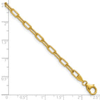 14k 3.7mm Semi-Solid Paperclip Chain