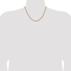 14k 4.5mm Semi-Solid Paperclip Chain