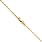 1.4mm 14K Yellow Gold D/C Long Link Cable Chain - Sophia Jewelers
