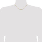 1.4mm 14K Yellow Gold D/C Long Link Cable Chain - Sophia Jewelers