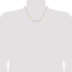 14K 1.4mm D/C Open Long Link Cable Chain