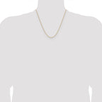 14K 1.4mm D/C Open Long Link Cable Chain