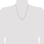 14K 1.4mm D/C Open Long Link Cable Chain
