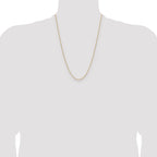 14K 1.4mm D/C Open Long Link Cable Chain